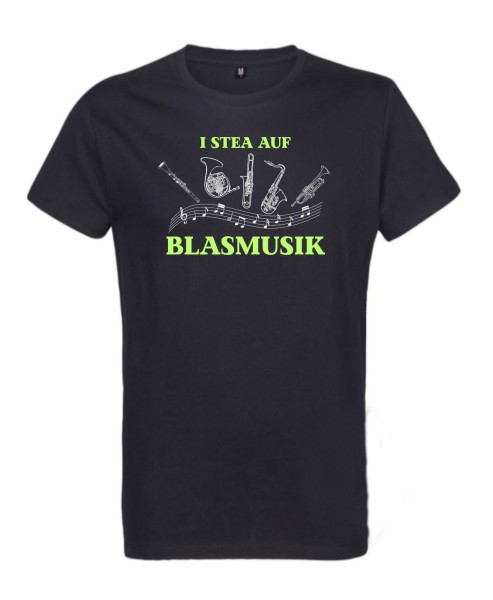 T-Shirt I stea auf Blasmusik