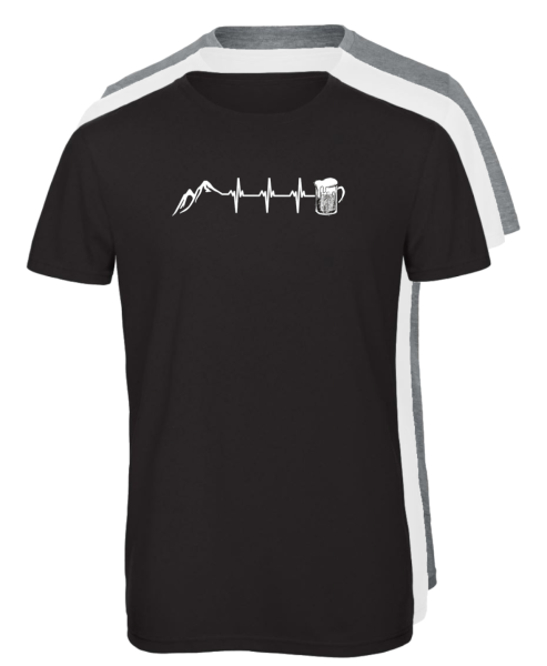 T-Shirt Battito Cardiaco Montagna