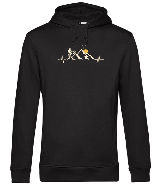 Felpa con cappuccio Bike Battito cardiaco